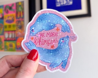 Sellos brillantes impermeables "Be More Whimsical"