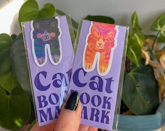 Cat Holographic Magnetic Bookmark