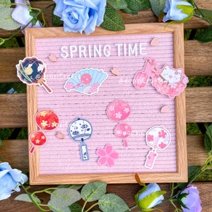 Full Set Spring Time Matte Die Cut Stickers | Cute Weatherproof Sticker