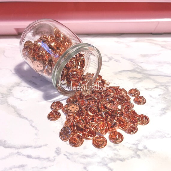 Butterfly Clutch Pin Backs rose Gold Gold Silver Etsy