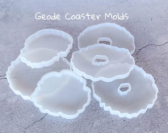 Silicone geode molds for making resin coasters, shipped from Canada
