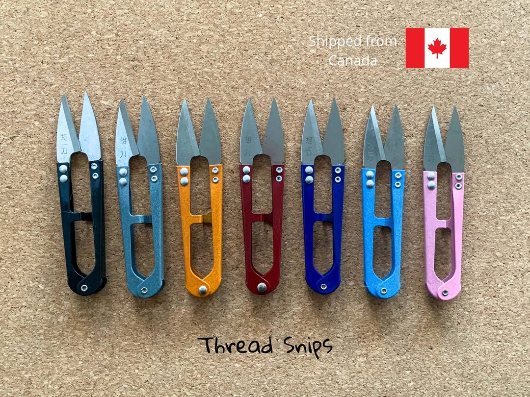 Thread Snips, 7 Colors, Stainless Steel Yarn Scissors, Essential Sewing ...