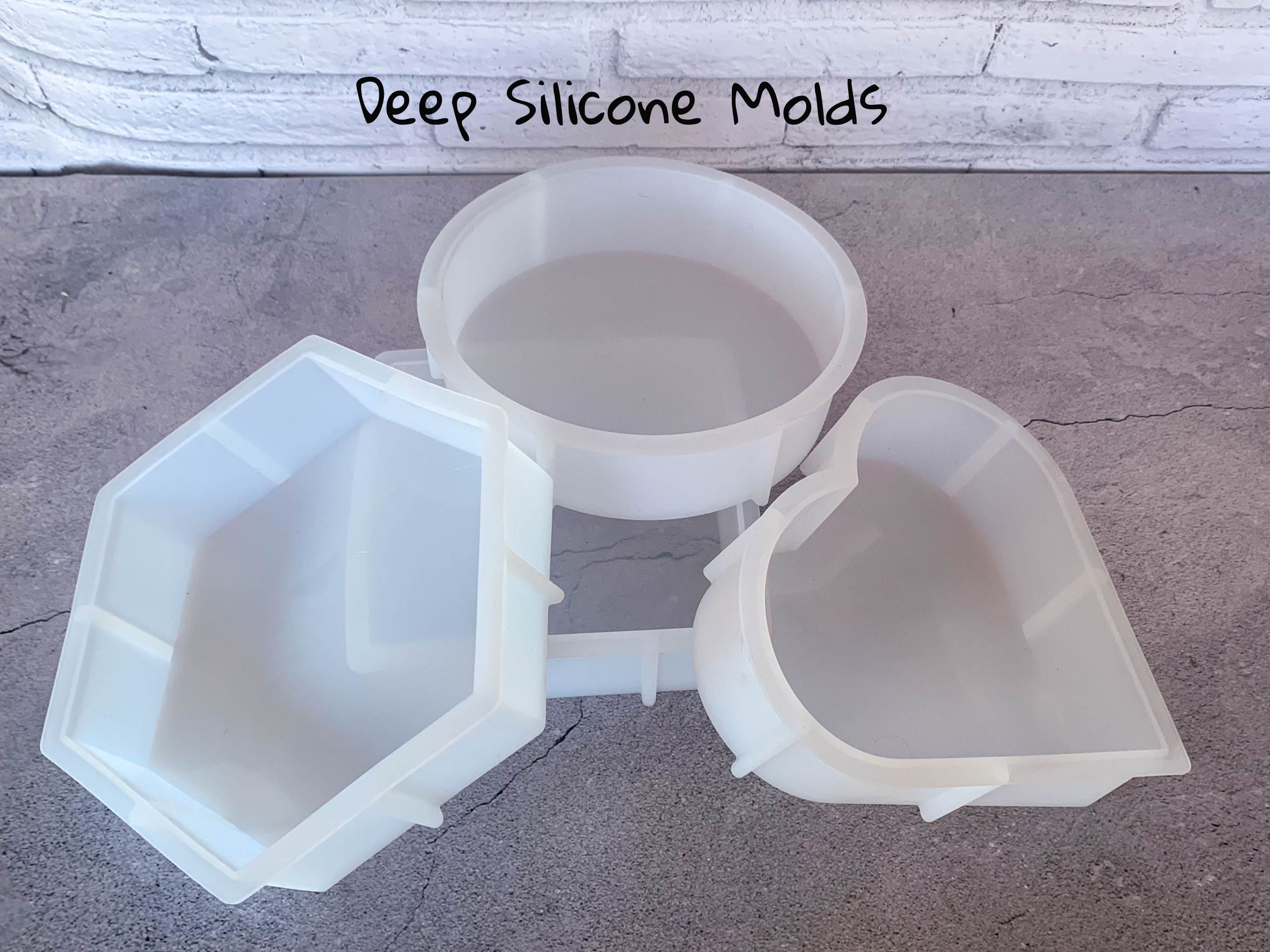 15 x 15 cm Square mold for deep pour - 2 cm deep