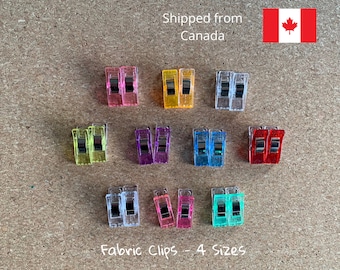 Multi Color Quilting Clips: Sewing & Craft Fabric Clips - Shipped from Canada