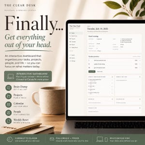 Life OS Digital Planner App | All in One Task, Project & Habit Tracker | Daily Brief To Do List | No Subscription | Instant Download
