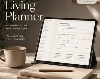 Digitaler Lebensplaner 2026–2028: Interaktive All-in-One-Planer-App mit Stimmungstracker, Budgetplanung, Zielsetzung, Vision Board – für iPad und Desktop