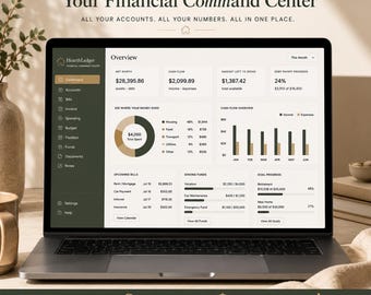 Interactive Budget Dashboard | HTML Personal Finance Tracker | Zero Based Budget | Money Planner | Offline Budget App | Digital Download