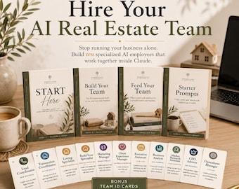 Real Estate AI Assistant Kit | 10 AI Employees for Realtors | Listing Descriptions, Marketing, Transaction Checklists | ChatGPT & Claude
