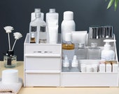 Desktop Makeup Organizer, Cosmetic Storage Box Organizer, Jewelry Drawer Container
