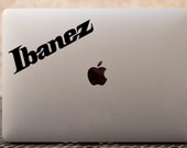 Ibanez Logo Vinyl Decal- Guitar Decal - Music Sticker
