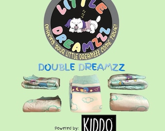 Double Dreamzzz Kiddos Premium Overnight Diapers Nappies ABDL