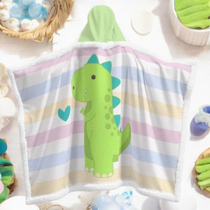 Adult Baby Hooded Dino Blanket