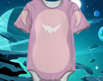 Fluffy Pink Alien LittleDreamzzz Made by Artist Bodysuit