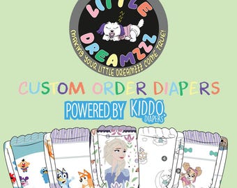1 Cloth Back Adult Baby Diapers Nappies Powered By Kiddo Diapers Sizes S M L XL