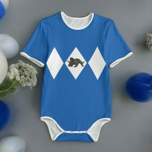 Adult Baby Blue Dino Ranger BodySuit