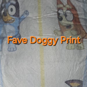 Fave Doggy Print Adult Baby Diapers Nappies
