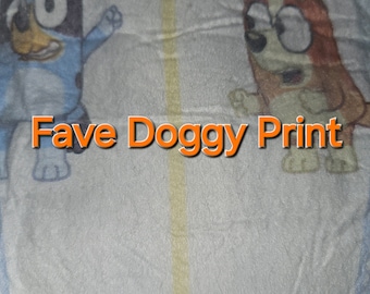 Fave Doggy Print Adult Baby Diapers Nappies
