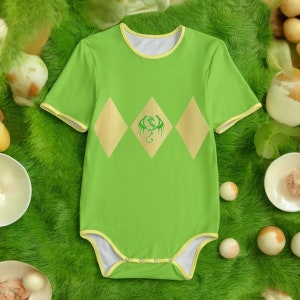 Green Adult Baby Dino Body Suit