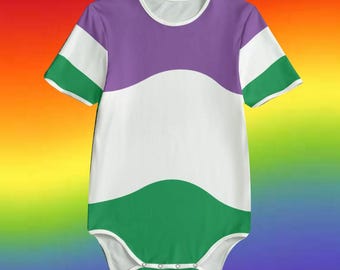 Pride Genderqueer LittleDreamzzz Made by Artist Bodysuit