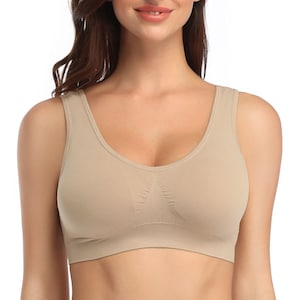 Women's Seamless Comfort Bra, Wireless Everyday Bra, Sports Bra for Women, Mastectomy Bra, Lounge Bra, Women's Clothing, Handmade Gift