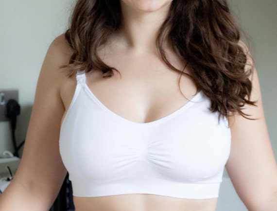 Womens Seamless Sleep Nursing Bra For Breastfeeding Clip Down