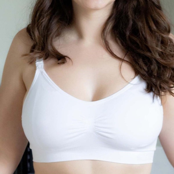 Women's Nursing Bra, Seamless Maternity Bra, Breastfeeding Bra, U-shaped Back Bra, All- Day Comfort Bra, Women's Clothing, Handmade Gift