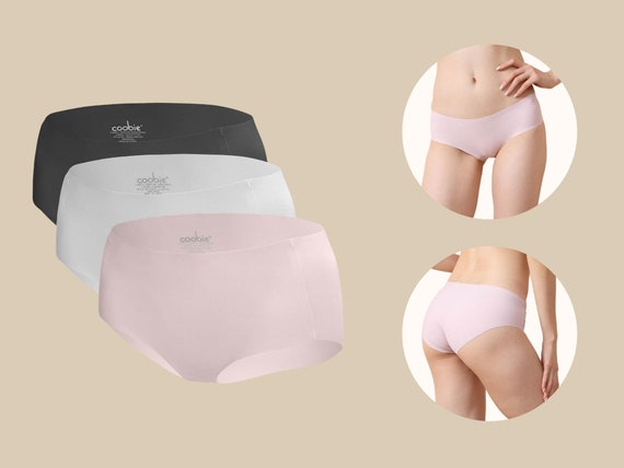 3 Pairs Women's Wirefree Underwear, Invisible Seamless Panties