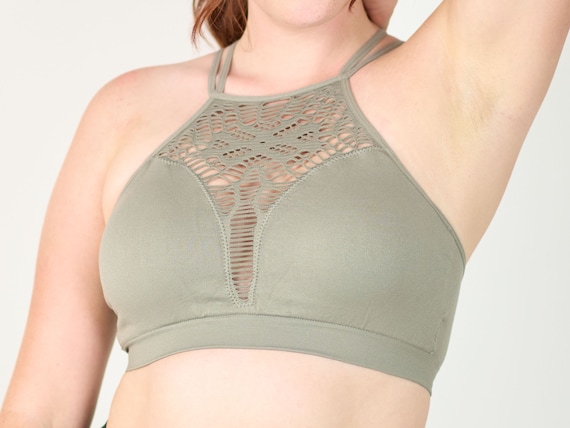 Seamless Plunge Bra, Criss Cross Bra, Halter Neck Bra, Comfortable