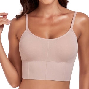 Yoga Outfit Naked Feel Racerback Longline Sports Bra For Women Solid  Wireless Gym Workout Tops With Built In Bras XS XL From 11,21 €
