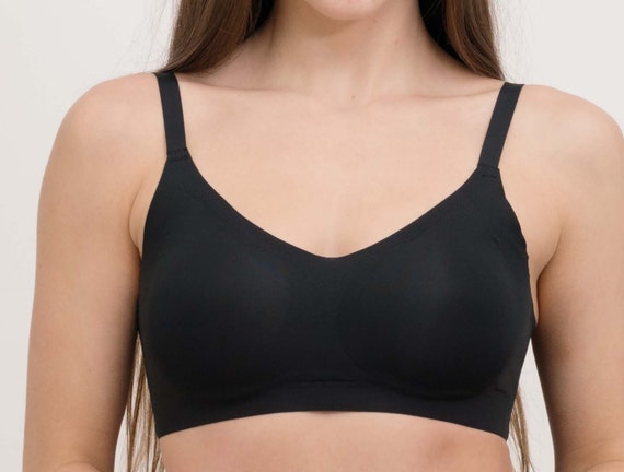 No-show Bra, Spaghetti Strap Bra, T-shirt Bra, Wireless Invisible