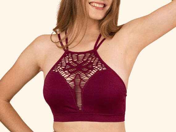 Sujetador de cuello halter sujetador cruzado criss sujetador de inmersion sin costuras sujetador comodo sujetador de camiseta sujetador inalambrico sujetador diario regalo para ella ropa de mujer Etsy...