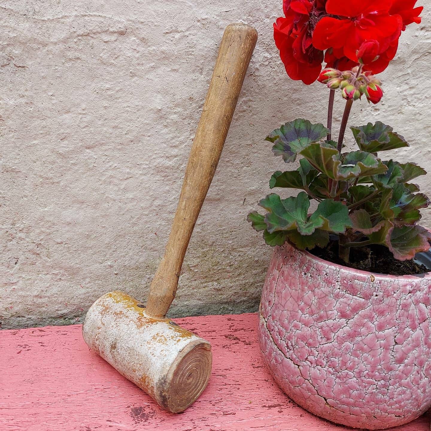 Vintage Rolled Leather Rawhide Mallet Etsy