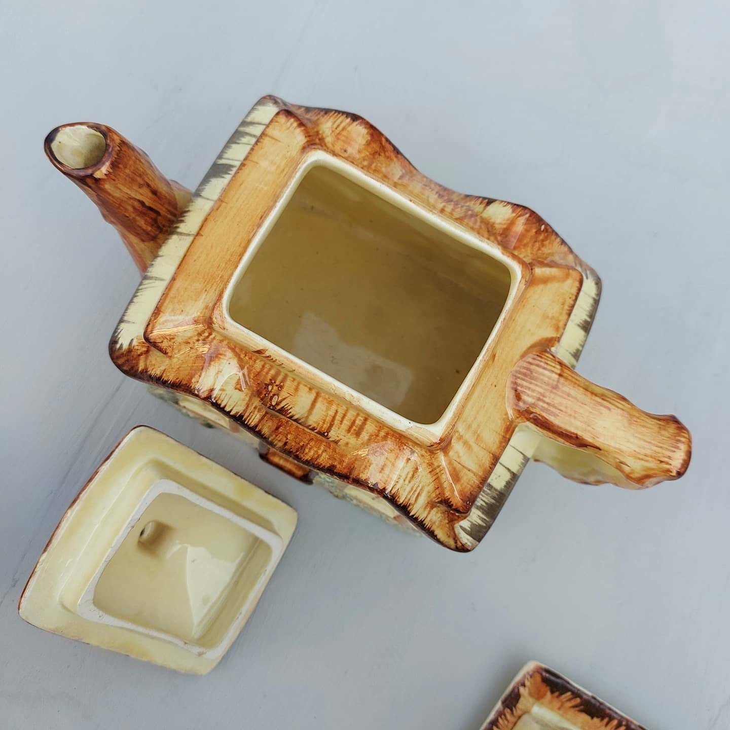 Vintage Paramount Pottery Set Teapot Cruet Butter Dish Sauce Etsy