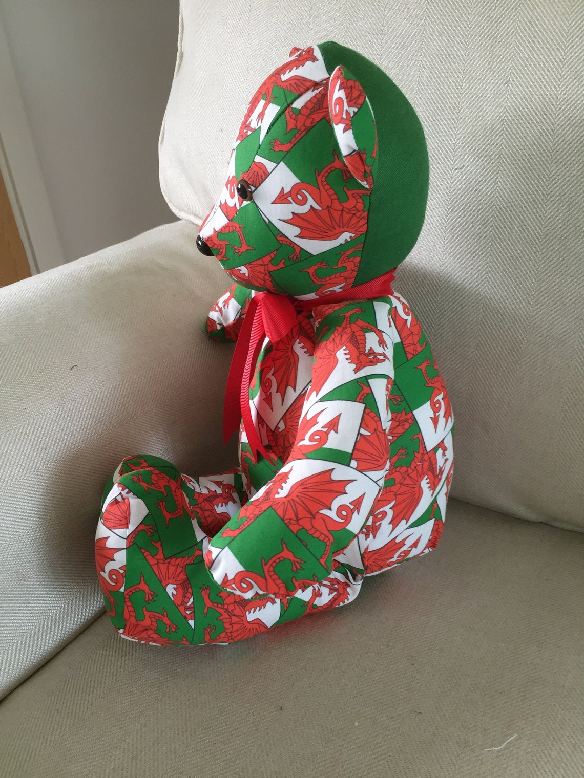 WALES Welsh dragon teddy bear Etsy