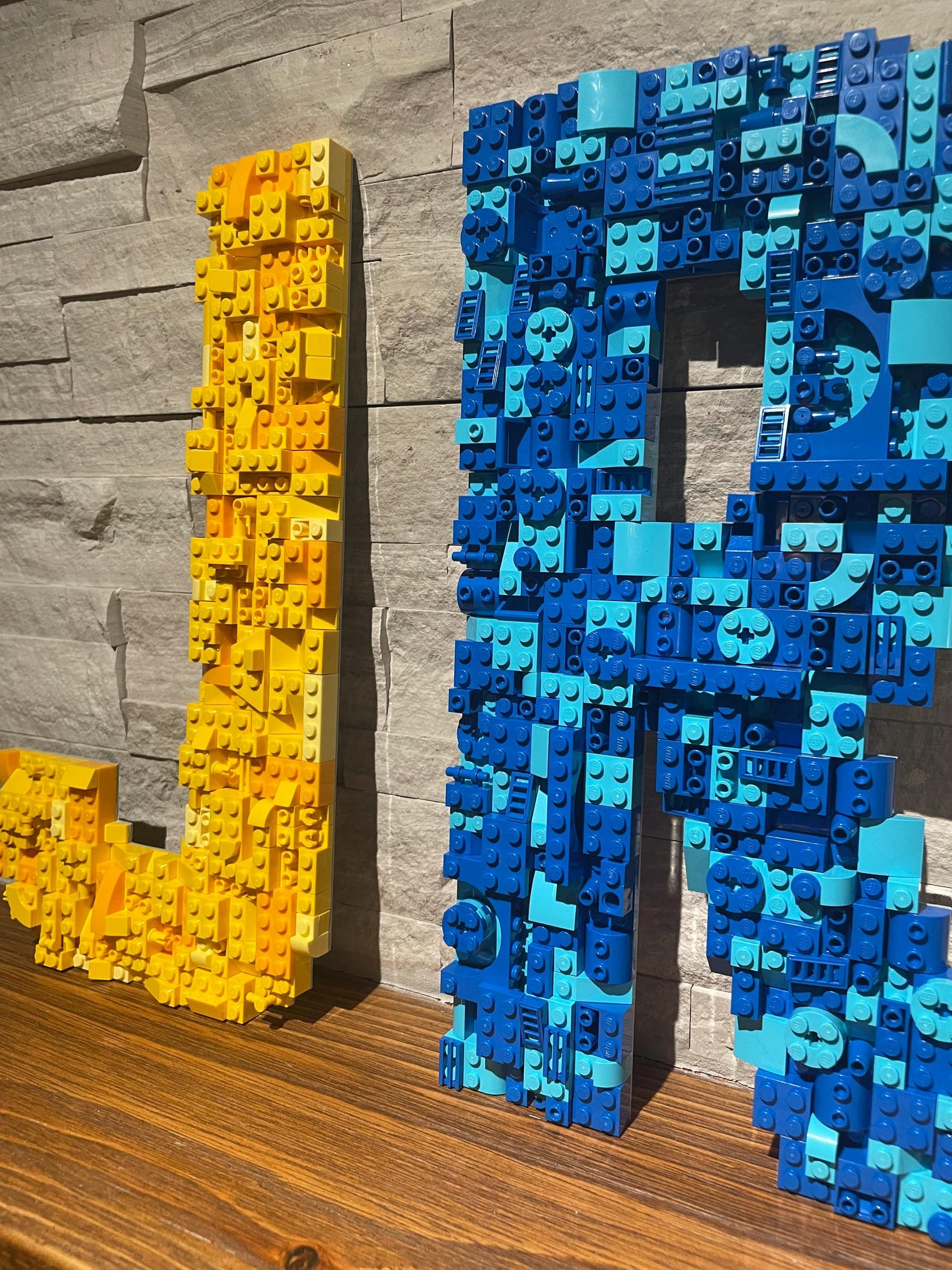Letter - Made With LEGO® Bricks - 20 Inches Tall - Etsy