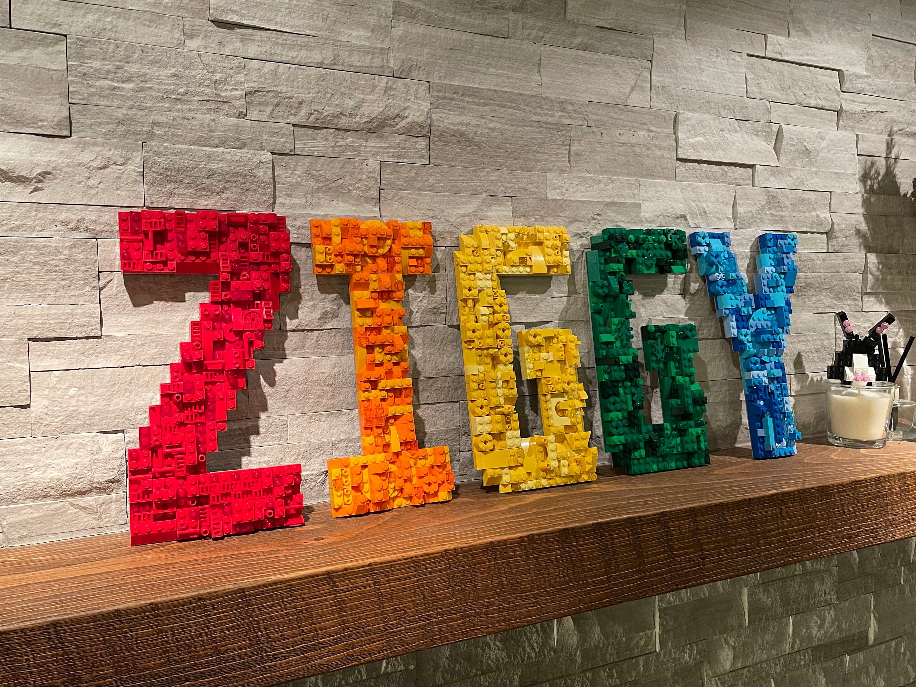 Letter Made With LEGO Bricks 10 Inches Tall large Etsy