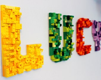 Building Blocks Letters With Legos Letter Made With LEGO® Bricks - Main Image