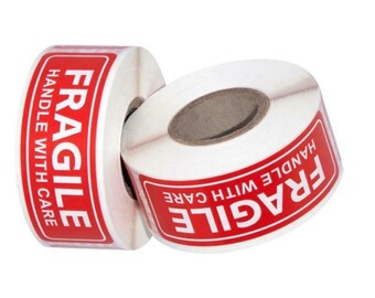 fragile labels roll