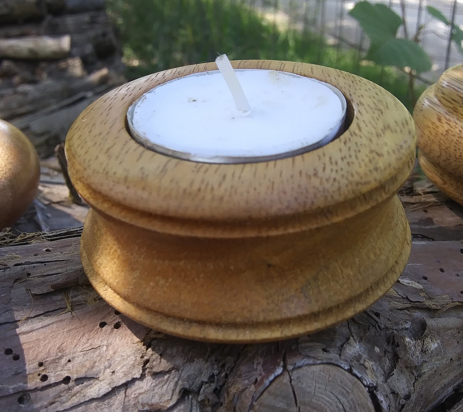 Wood Votive Candle Holders Etsy