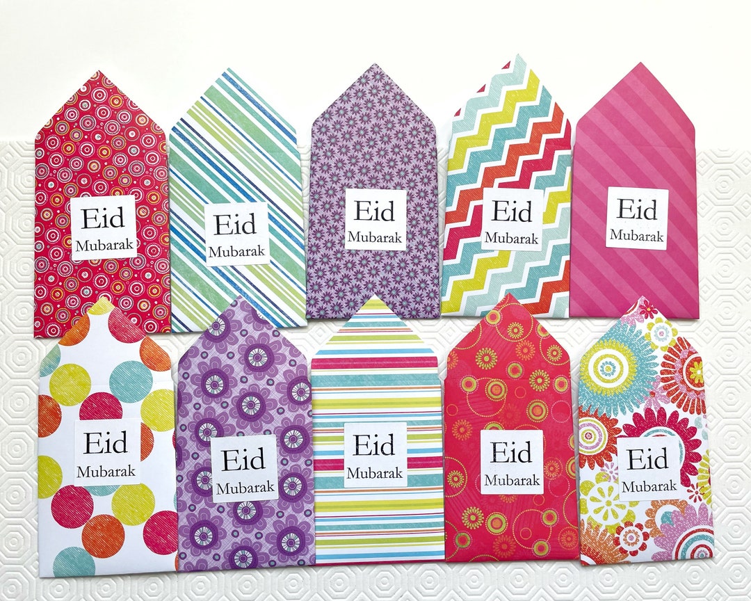Eid Envelopes Eid Money Envelopes Cash Envelopes Eid Mubarak Etsy