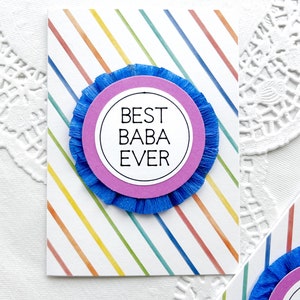 La meilleure carte Baba de tous les temps Carte de fête des pères pour Baba Carte pour Abu Carte de joyeux anniversaire pour papa Carte de joyeux anniversaire Baba - Cadeaux faits main pour Baba