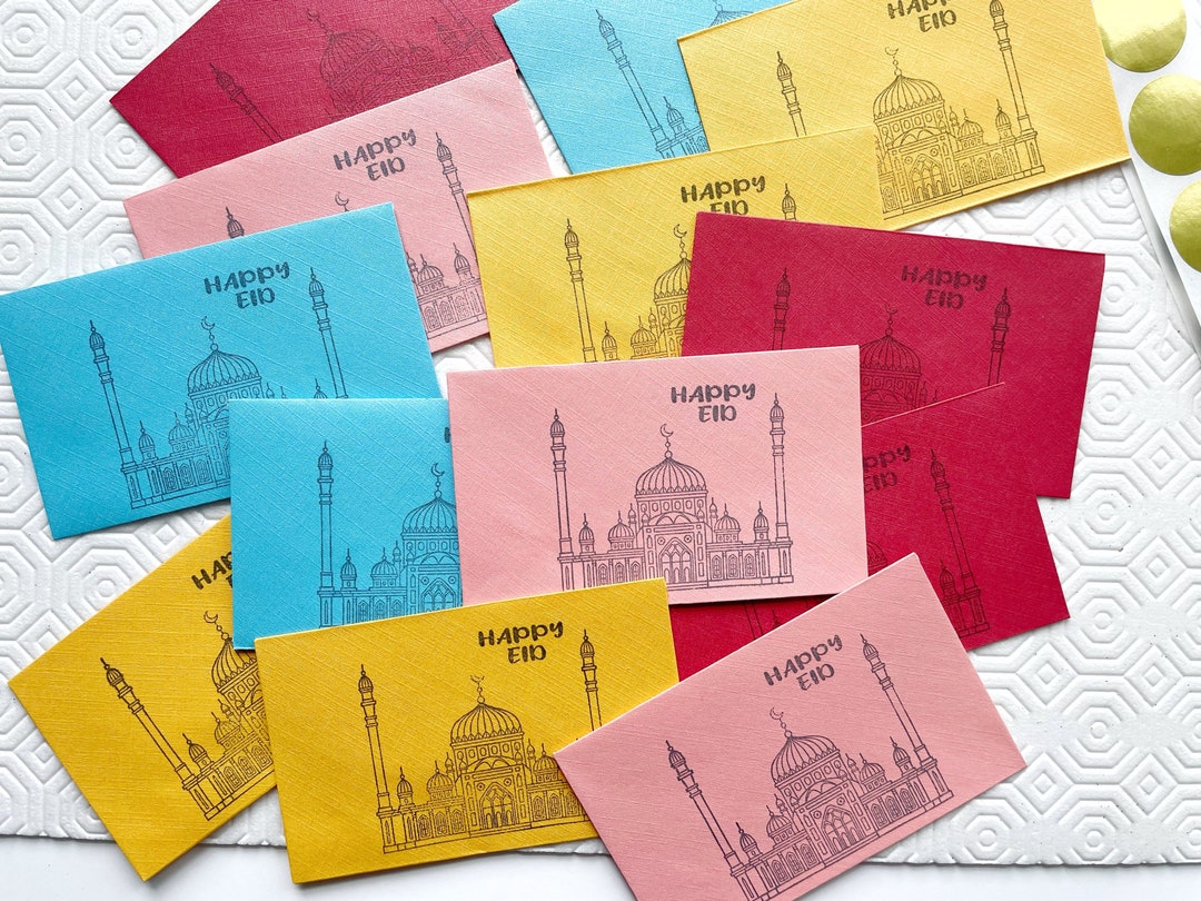 Eid Envelopes Eid Money Envelopes Cash Envelopes Eid Mubarak Gifts Eid