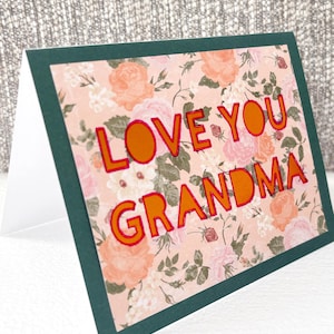 Carte grand-mère pour grand-mère Carte d'anniversaire grand-mère Carte grand-mère joyeux anniversaire Grand-mère Carte d'anniversaire grand-mère Cartes d'anniversaire grand-mère