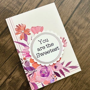 Carte de remerciement Vous êtes la plus adorable des personnes Carte d'anniversaire, Amitié, trop douce Carte Vous pensez à vous Carte de remerciement Professeur Carte de remerciement
