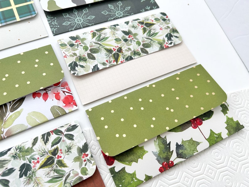 Festive Christmas Envelopes Money Gift Envelope Christmas Cash Gift