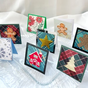 Pack de 8 mini cartes de Noël Cartes de vœux Étiquettes de Noël Cartes de Noël avec enveloppes Carte cadeau de Noël Mini cartes pour lettres Mini cartes hiver