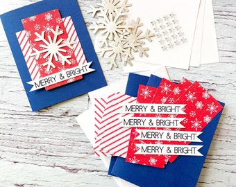 Christmas card kit DIY Christmas card making kit Holiday cards craft DIY Adult Christmas craft kit Christmas activities for workplace Xmas
