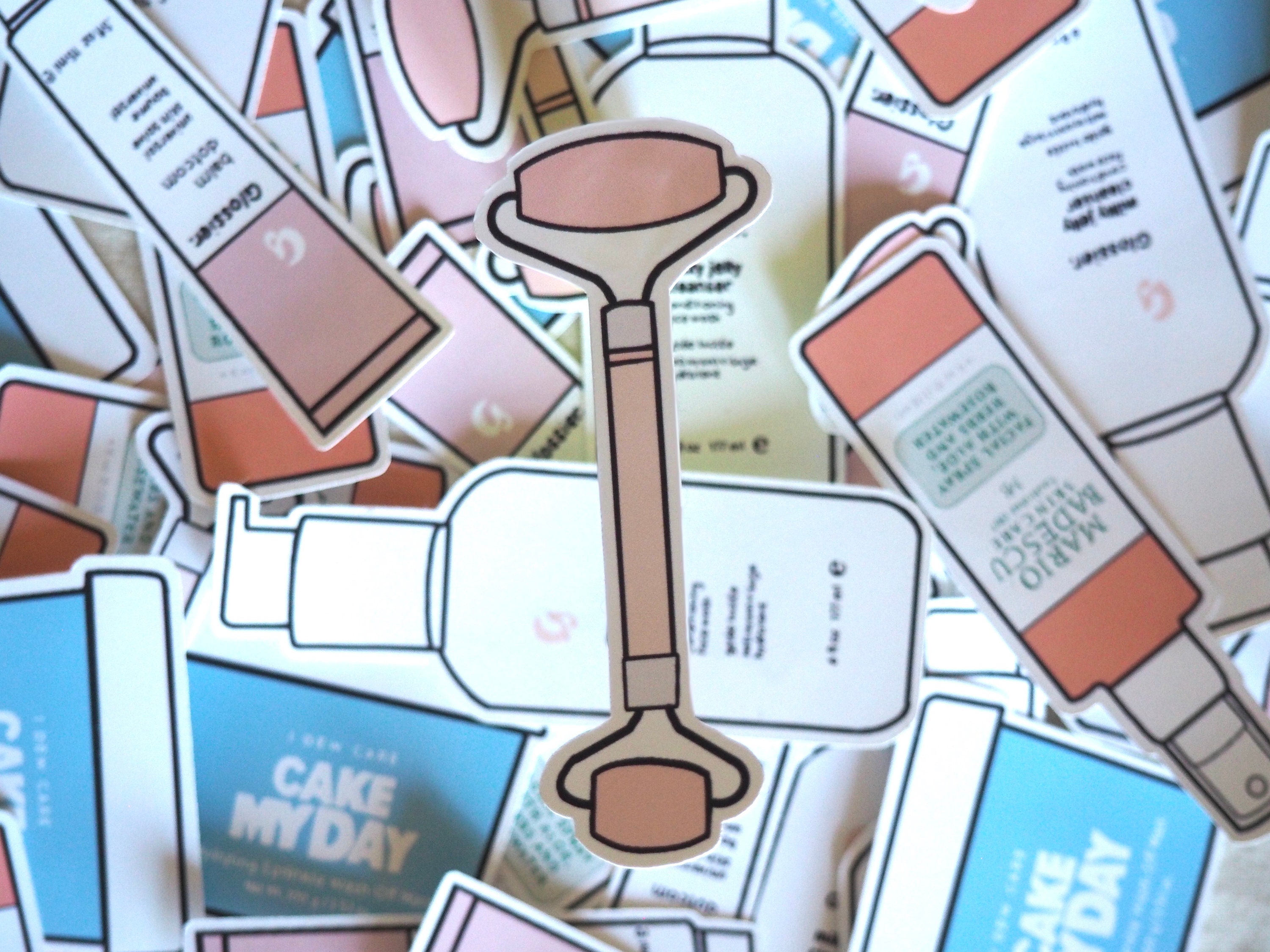 Skincare Sticker Set of 5 Etsy