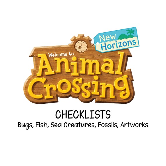 ACNH Animal Crossing Critterpedia Fossil Checklists DIGITAL Etsy Canada