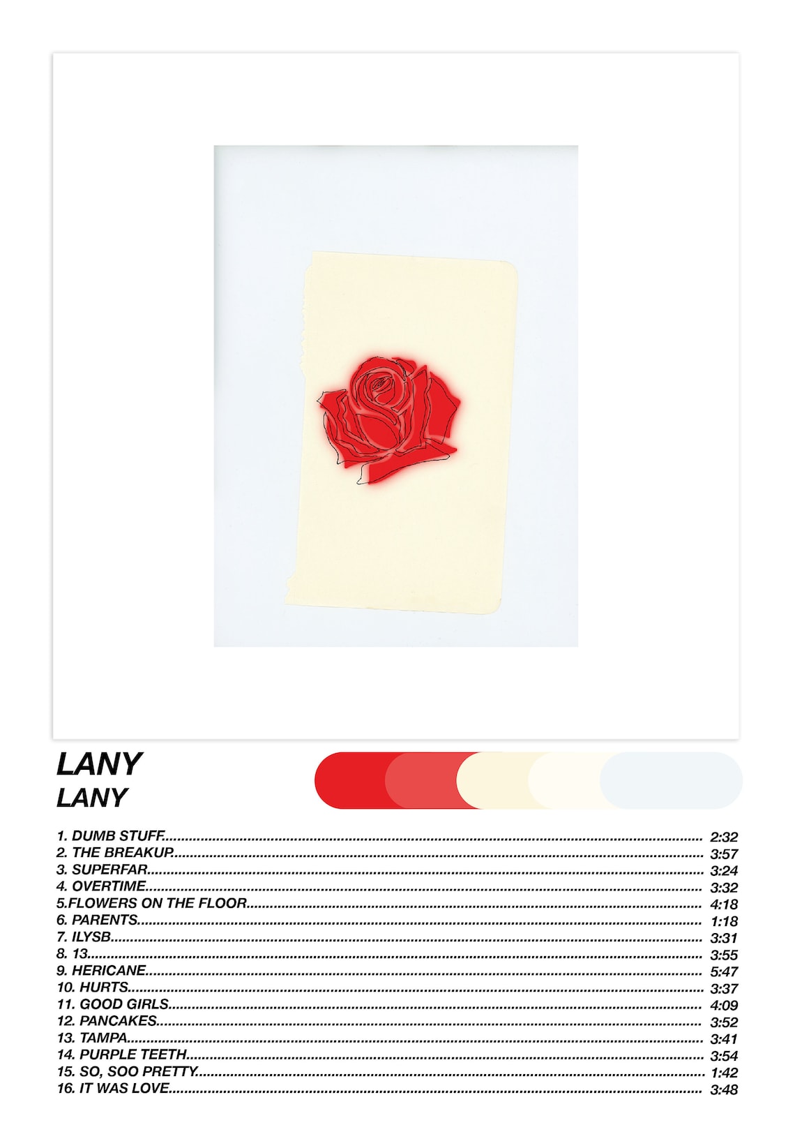 LANY Album Cover Poster - Etsy